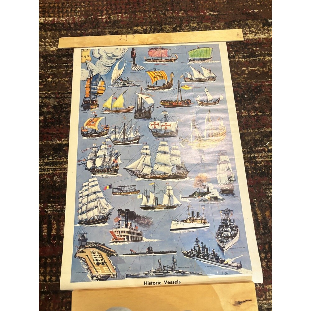 Vintage B&B Standard Packaging Corp Poster - HISTORIC VESSELS - boats, ships